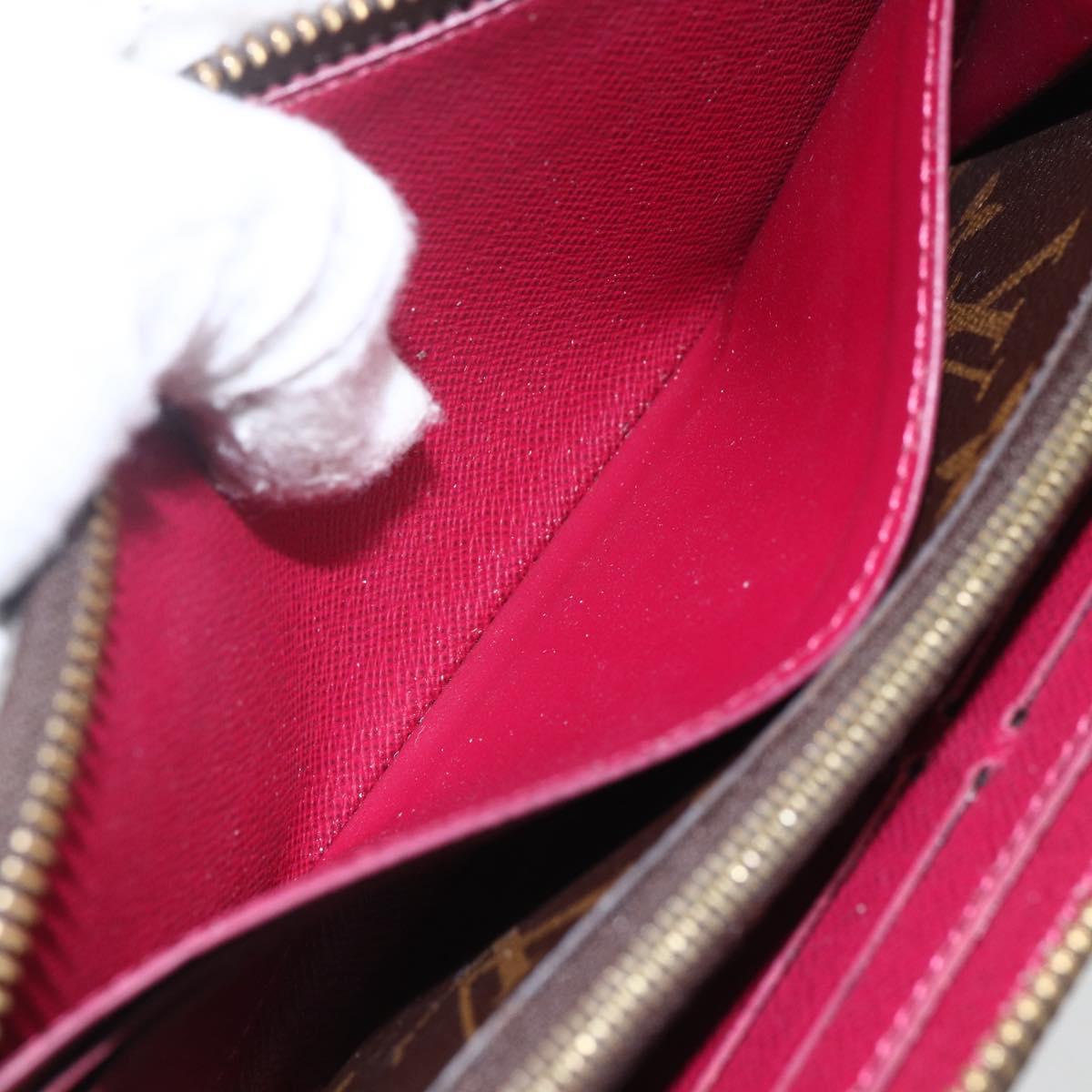 LOUIS VUITTON Monogram Portefeuille Clemence Long Wallet M60742 LV Auth 154211