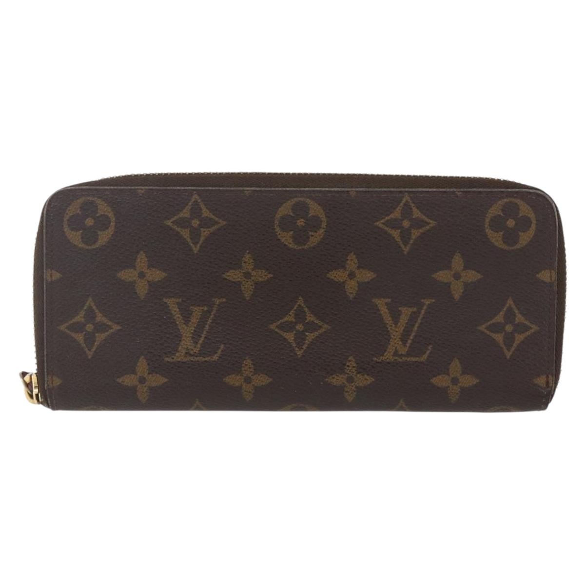 LOUIS VUITTON Monogram Portefeuille Clemence Long Wallet M60742 LV Auth 154211