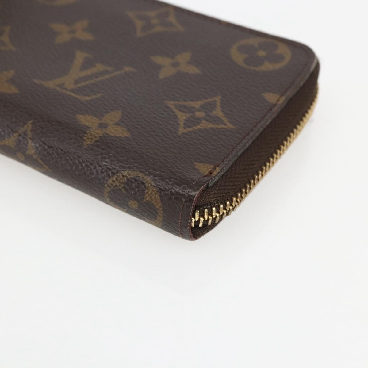 LOUIS VUITTON Monogram Portefeuille Clemence Long Wallet M60742 LV Auth 154211