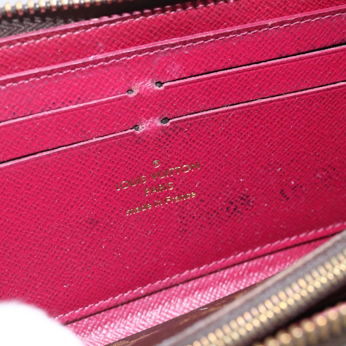 LOUIS VUITTON Monogram Portefeuille Clemence Long Wallet M60742 LV Auth 154212