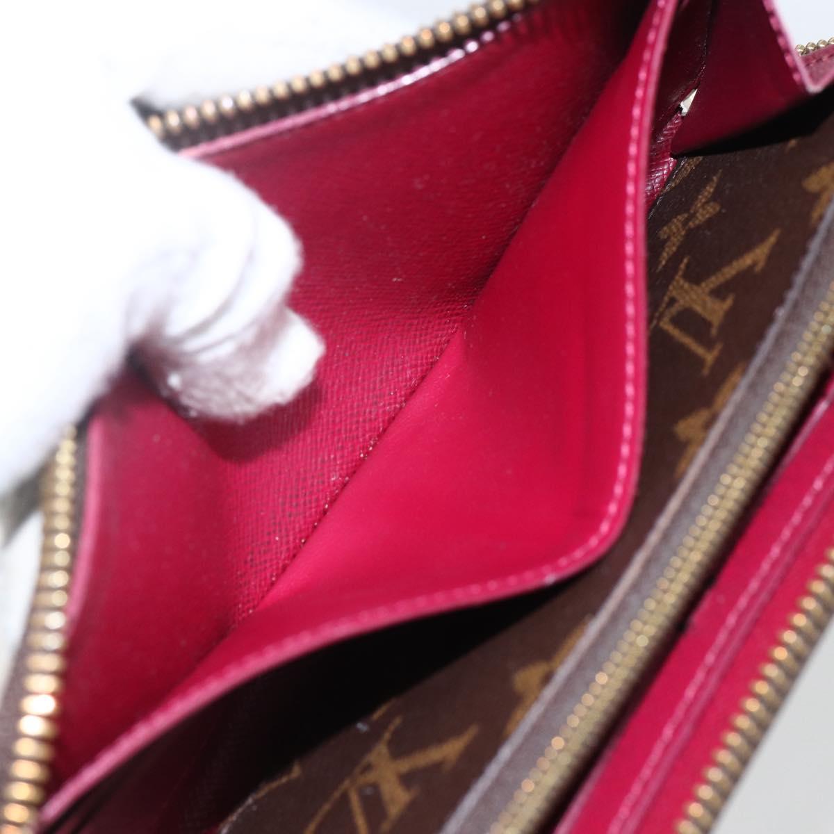 LOUIS VUITTON Monogram Portefeuille Clemence Long Wallet M60742 LV Auth 154212