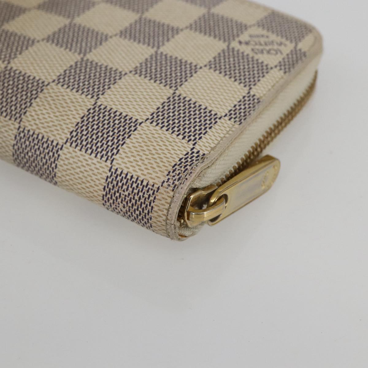 LOUIS VUITTON Damier Azur Illustre balloon Zippy Wallet N63006 LV Auth 154213
