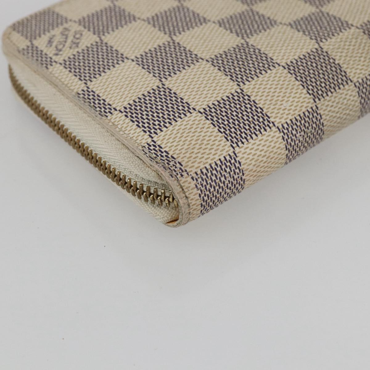LOUIS VUITTON Damier Azur Illustre balloon Zippy Wallet N63006 LV Auth 154213