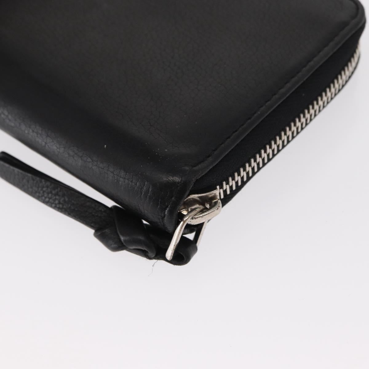 LOUIS VUITTON Zippy Rock Me Long Wallet Leather Black M62622 LV Auth 154214