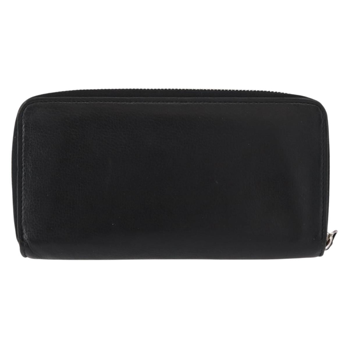LOUIS VUITTON Zippy Rock Me Long Wallet Leather Black M62622 LV Auth 154214