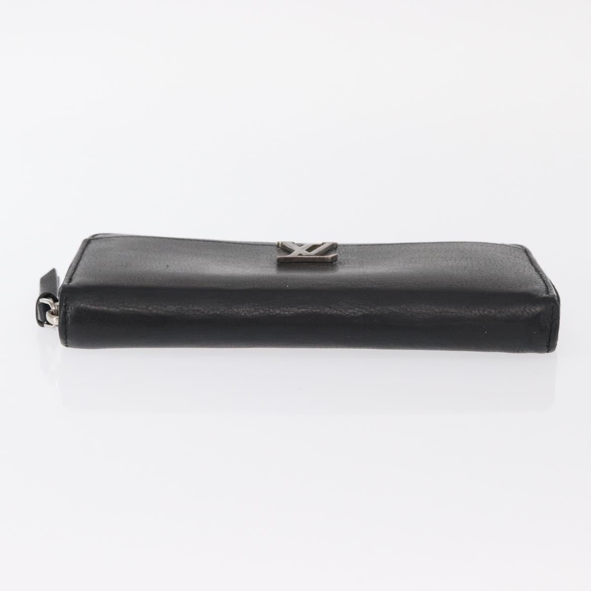LOUIS VUITTON Zippy Rock Me Long Wallet Leather Black M62622 LV Auth 154214