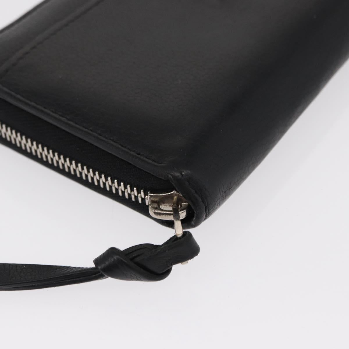 LOUIS VUITTON Zippy Rock Me Long Wallet Leather Black M62622 LV Auth 154214