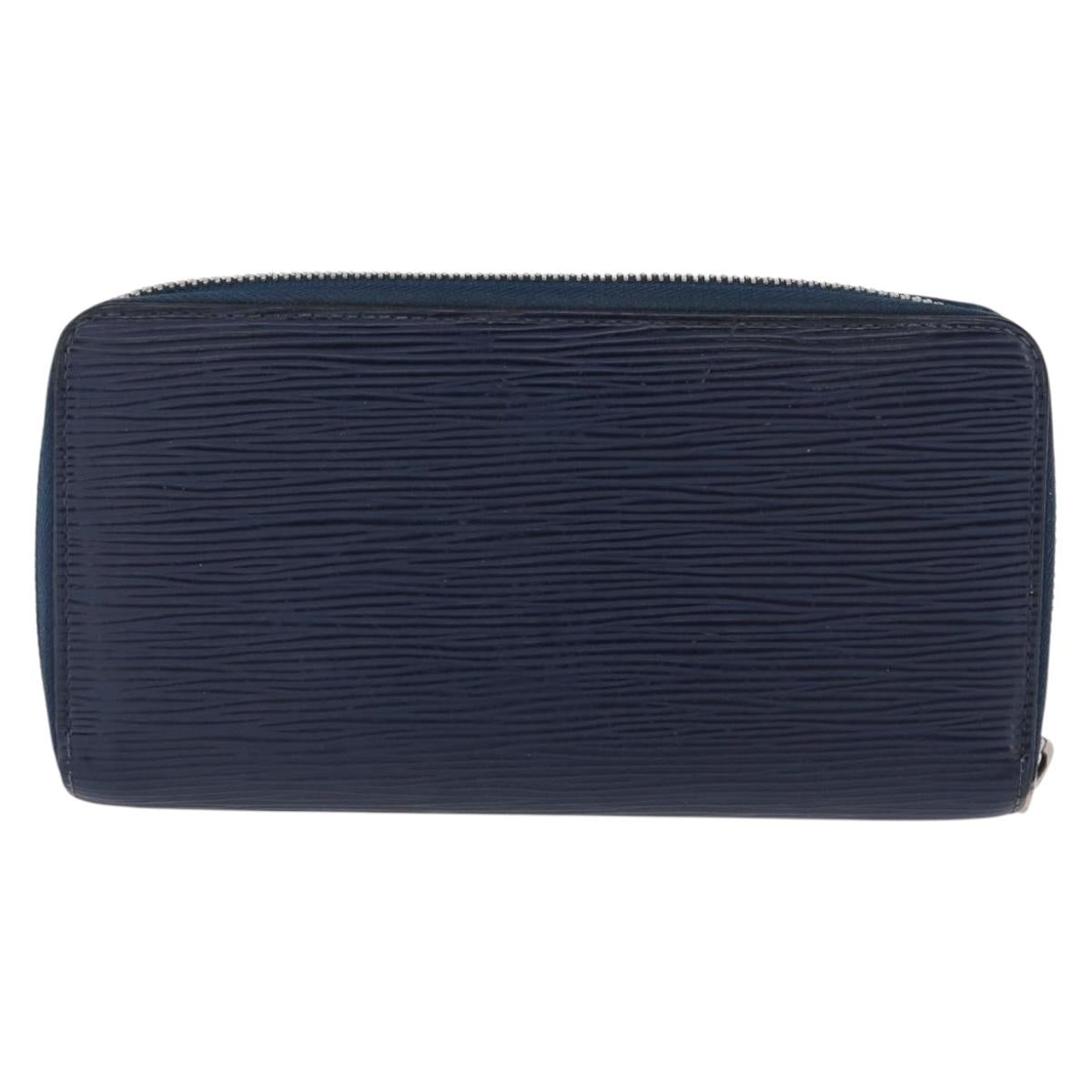 LOUIS VUITTON Epi Zippy Wallet Long Wallet Blue M61873 LV Auth 154243