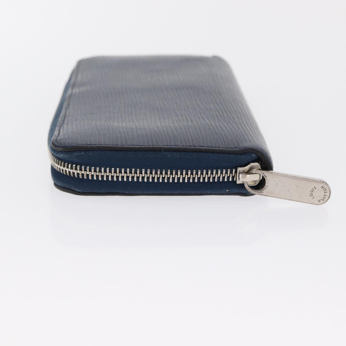 LOUIS VUITTON Epi Zippy Wallet Long Wallet Blue M61873 LV Auth 154243