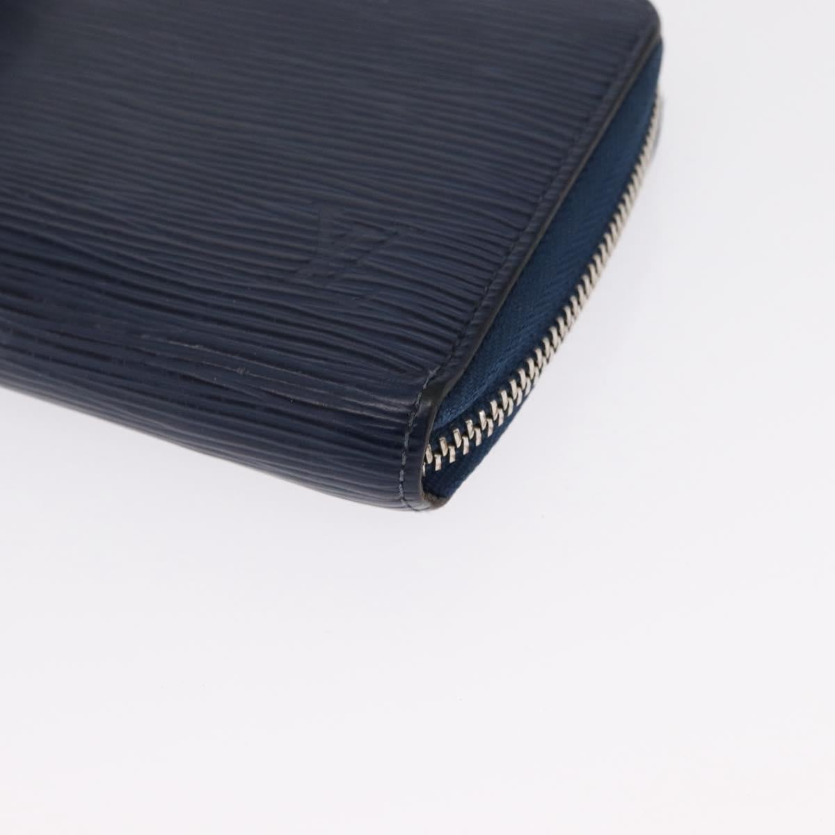 LOUIS VUITTON Epi Zippy Wallet Long Wallet Blue M61873 LV Auth 154243