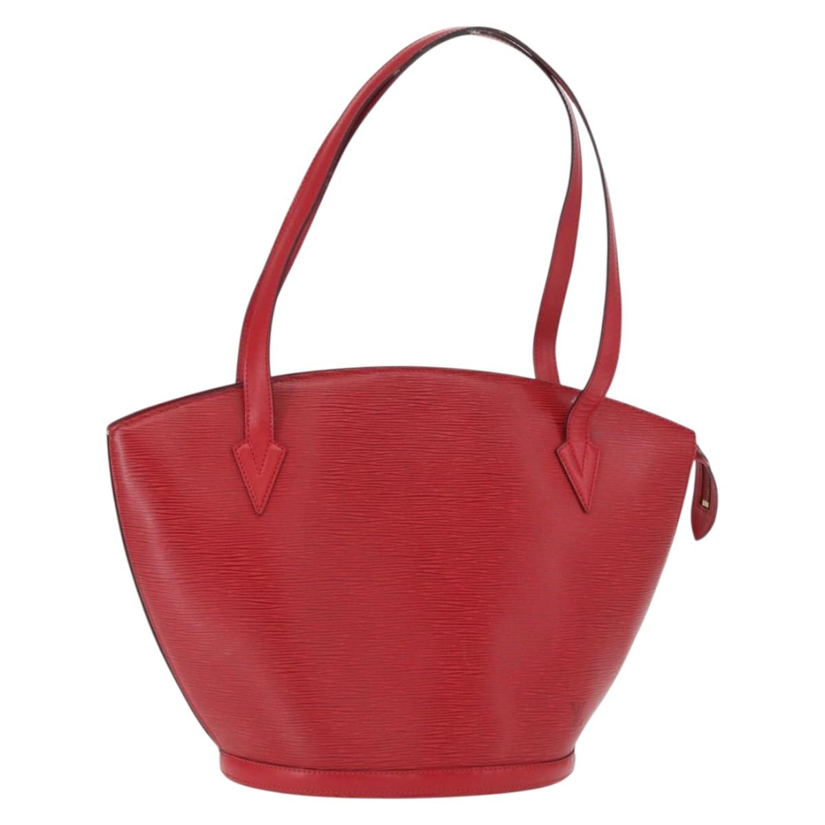 LOUIS VUITTON Epi Saint Jacques Shopping Shoulder Bag Red M52277 LV Auth 154251