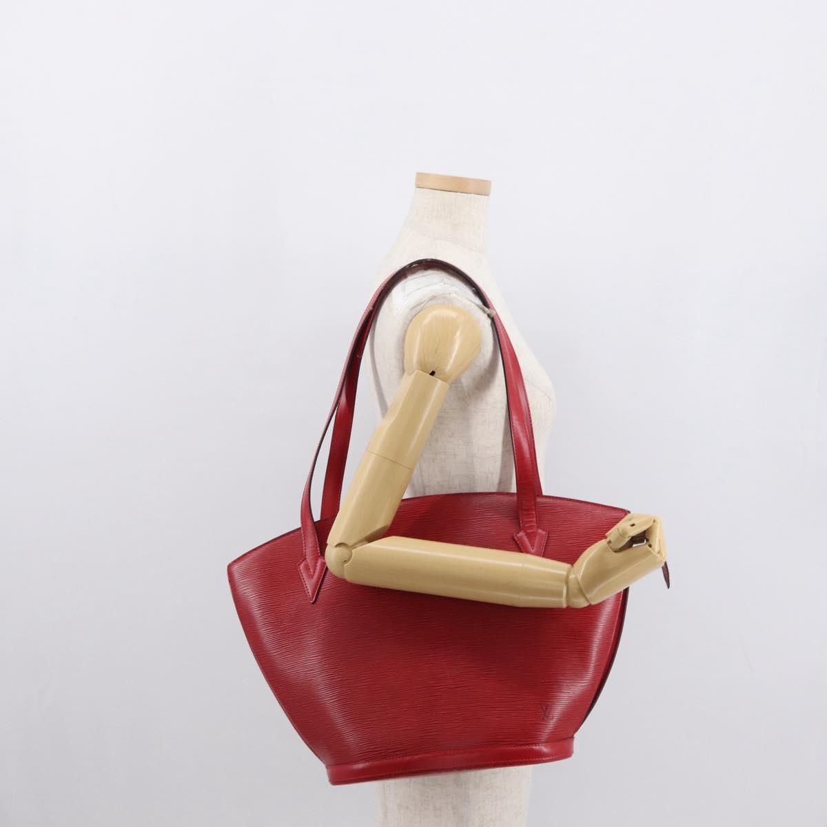 LOUIS VUITTON Epi Saint Jacques Shopping Shoulder Bag Red M52277 LV Auth 154251