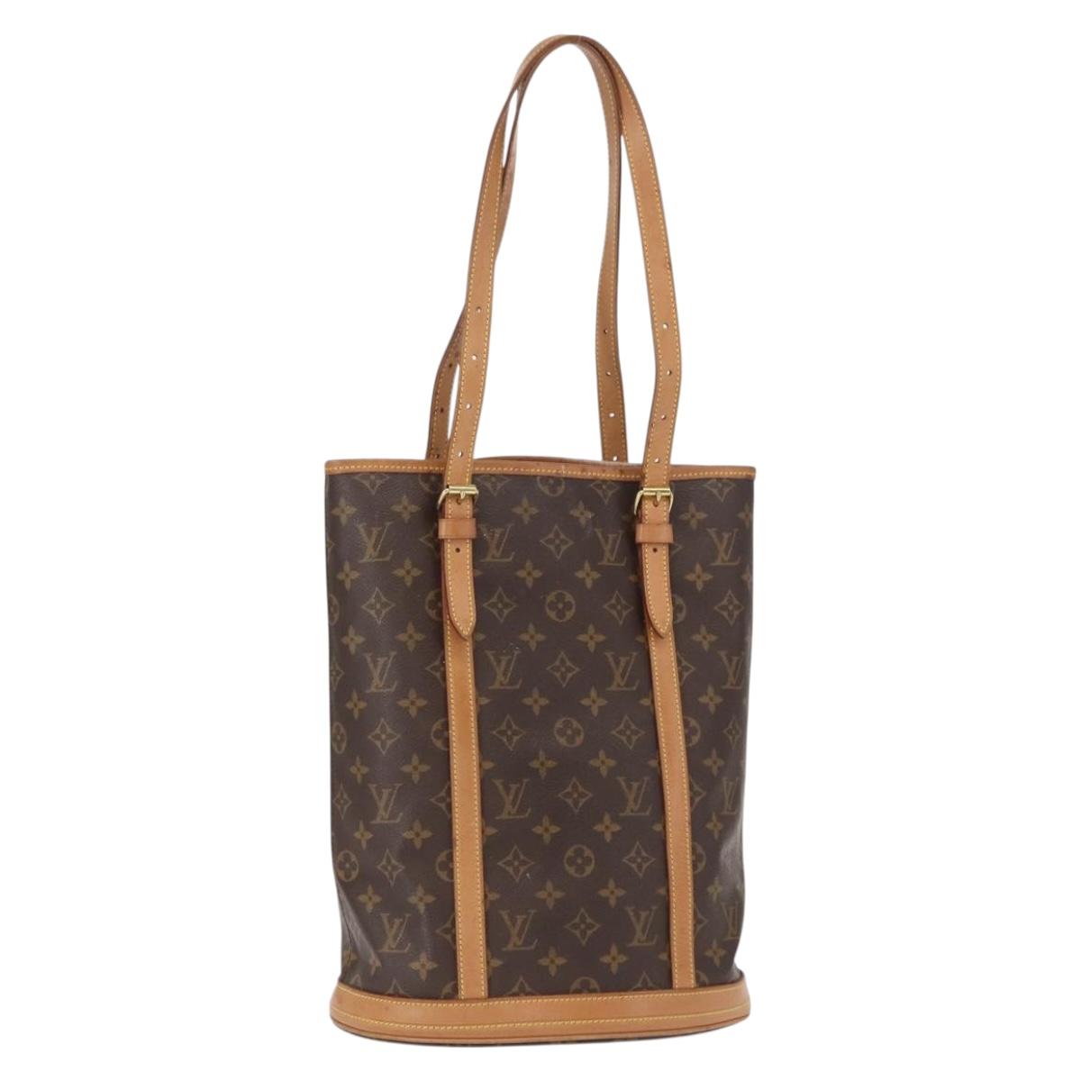 LOUIS VUITTON Monogram Bucket GM Shoulder Bag M42236 LV Auth 154253