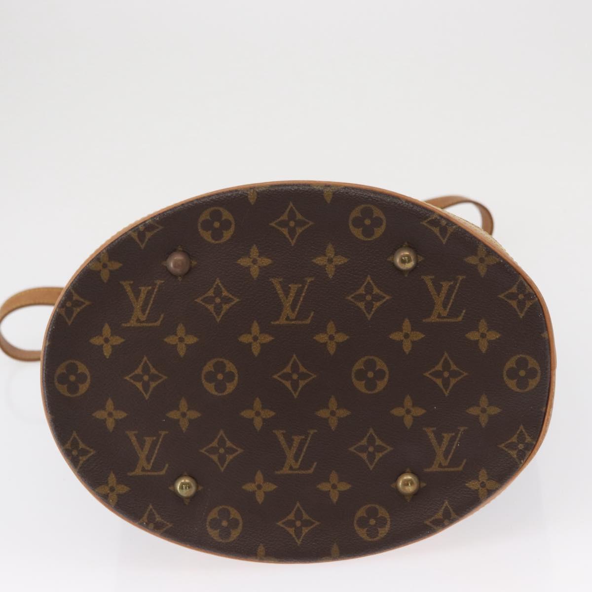 LOUIS VUITTON Monogram Bucket GM Shoulder Bag M42236 LV Auth 154253