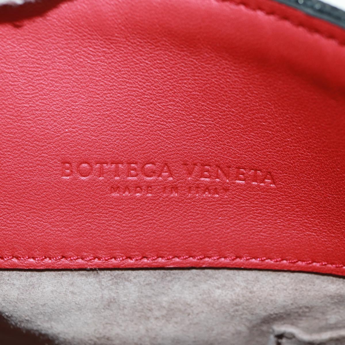 BOTTEGA VENETA INTRECCIATO Shoulder Bag Leather Red Auth 154274V
