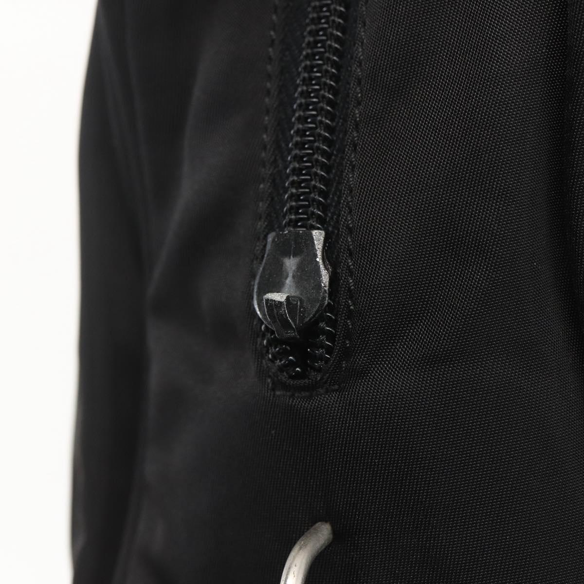 PRADA Hand Bag Nylon Black Auth 154280
