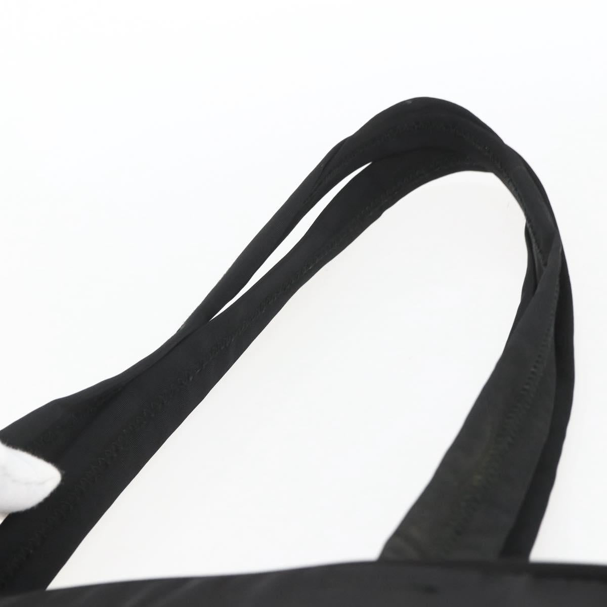 PRADA Hand Bag Nylon Black Auth 154280