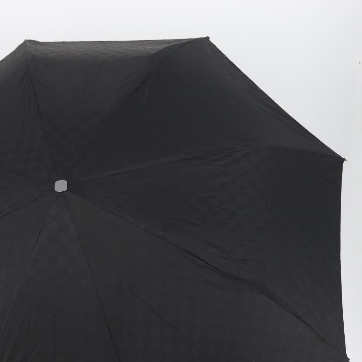 GUCCI GG Canvas Umbrella Nylon Black Auth 154283M
