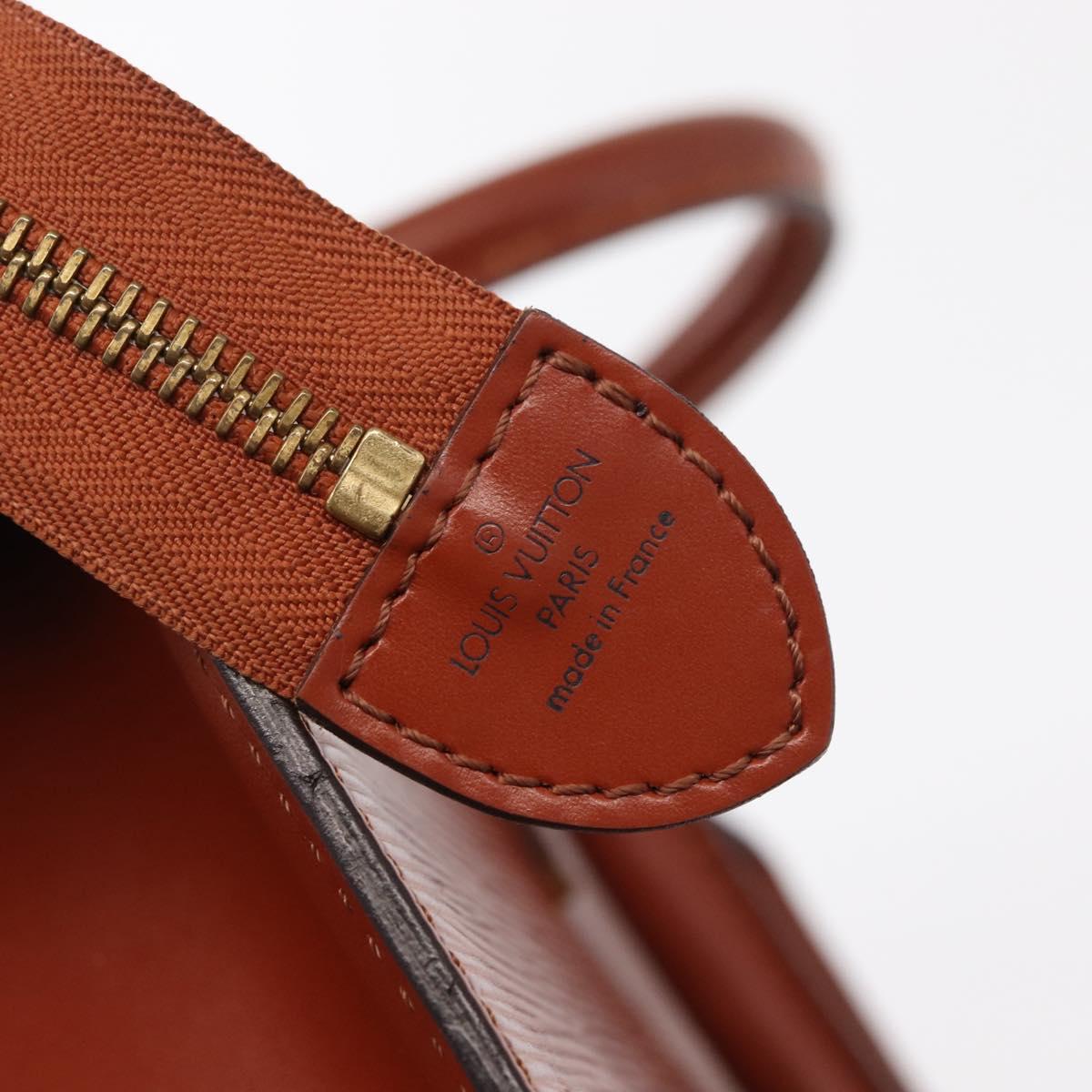 LOUIS VUITTON Epi Sac Triangle Hand Bag Brown M52093 LV Auth 154291