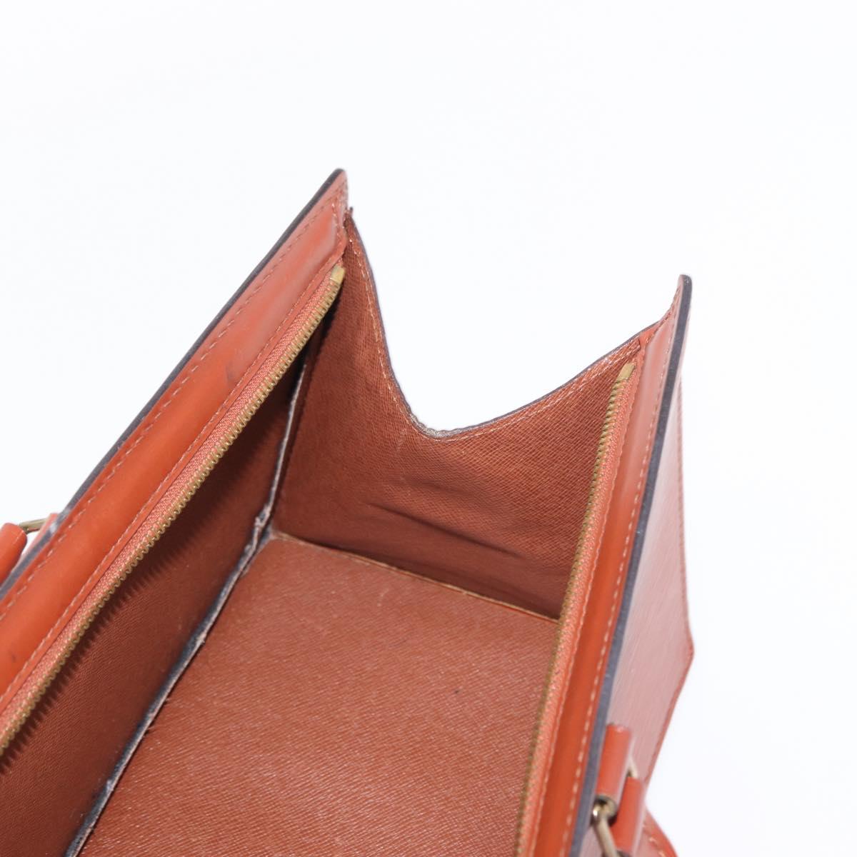 LOUIS VUITTON Epi Sac Triangle Hand Bag Brown M52093 LV Auth 154291