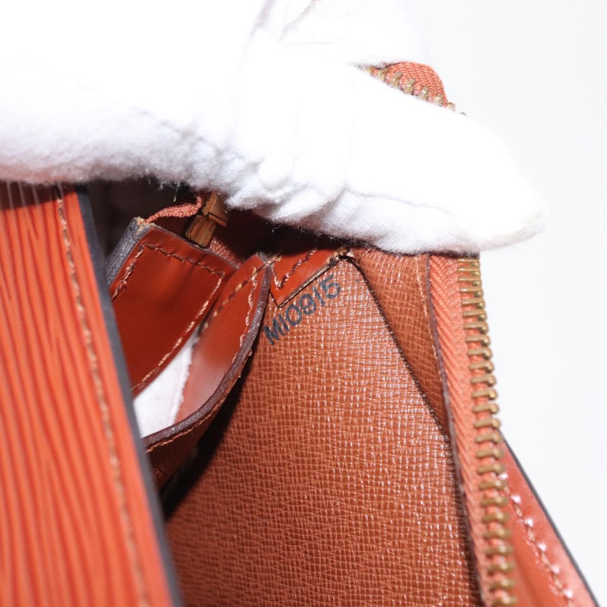 LOUIS VUITTON Epi Sac Triangle Hand Bag Brown M52093 LV Auth 154291