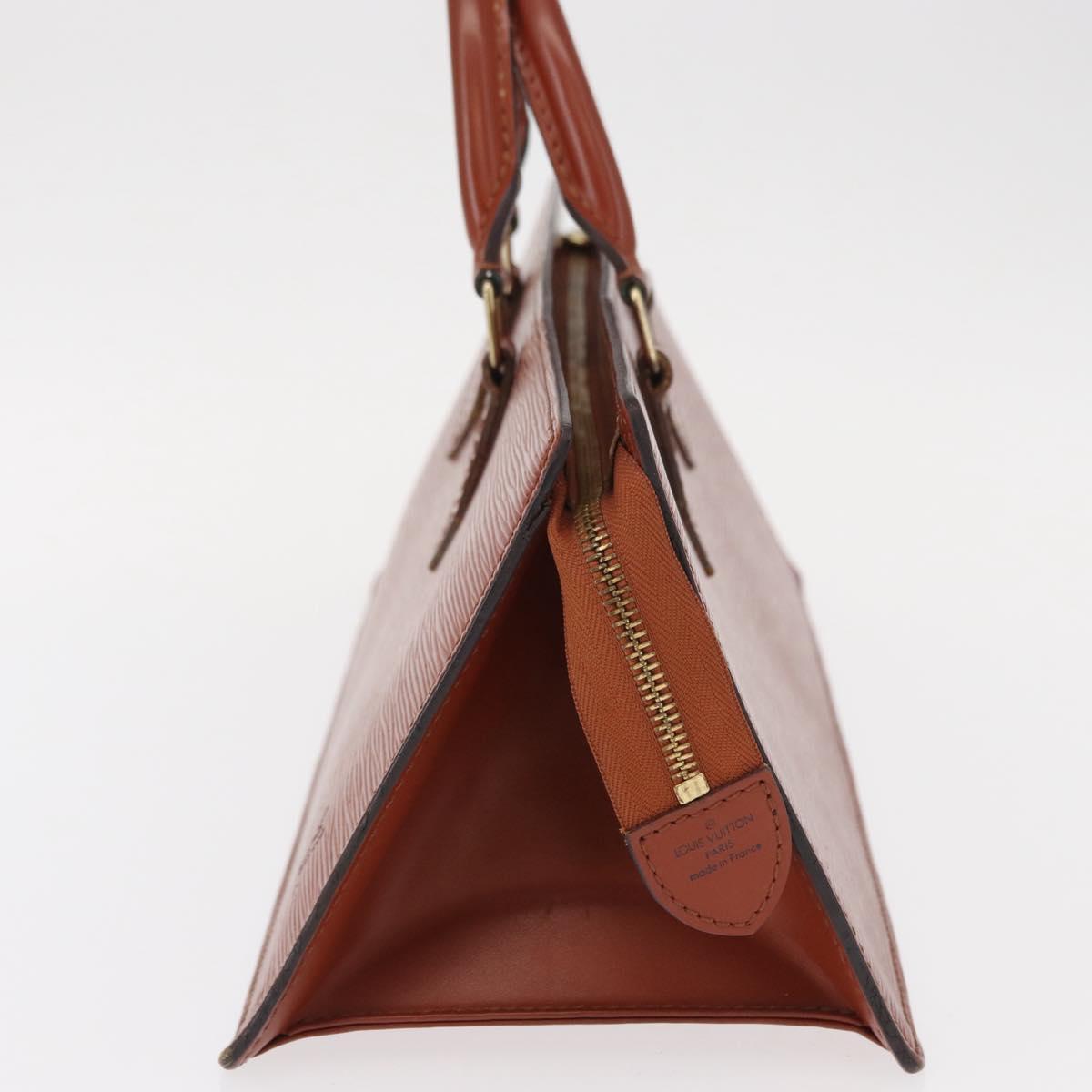 LOUIS VUITTON Epi Sac Triangle Hand Bag Brown M52093 LV Auth 154291