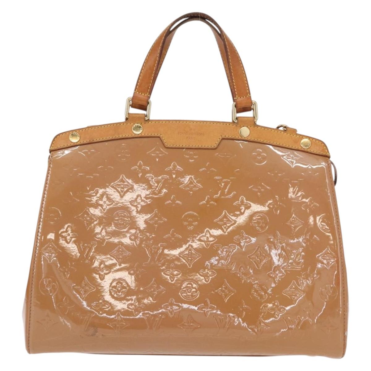 LOUIS VUITTON Monogram Vernis Blair GM Bag 2way Rose Velur M91797 LV Auth 154294