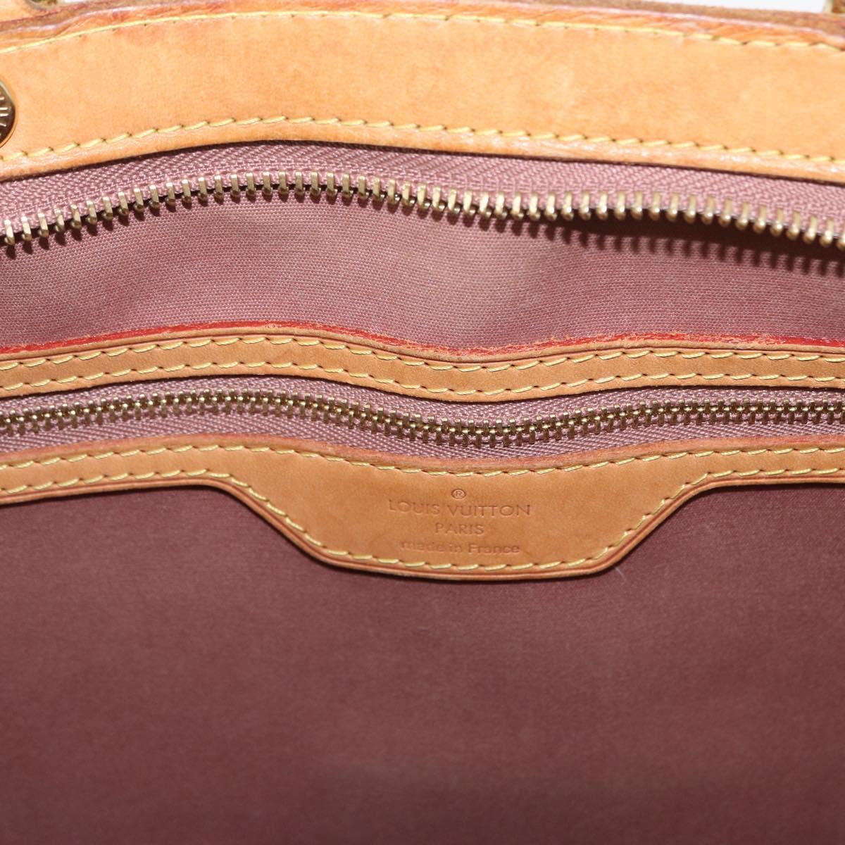 LOUIS VUITTON Monogram Vernis Blair GM Bag 2way Rose Velur M91797 LV Auth 154294