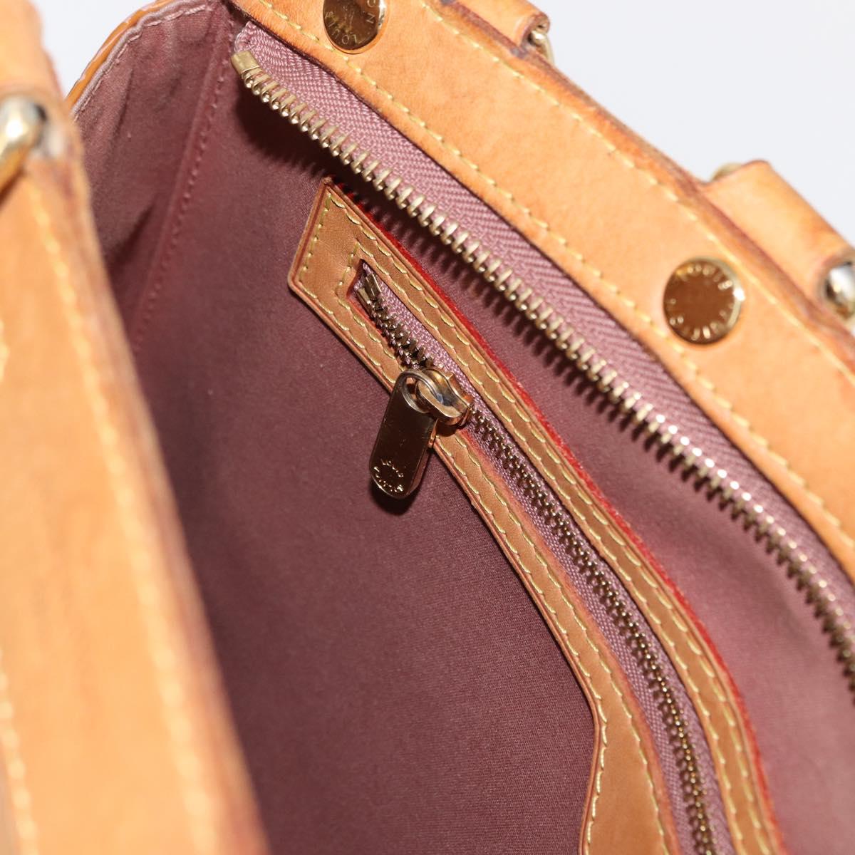 LOUIS VUITTON Monogram Vernis Blair GM Bag 2way Rose Velur M91797 LV Auth 154294