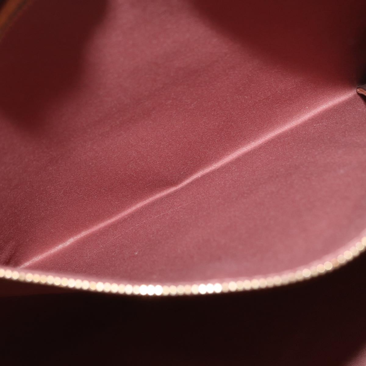 LOUIS VUITTON Monogram Vernis Blair GM Bag 2way Rose Velur M91797 LV Auth 154294