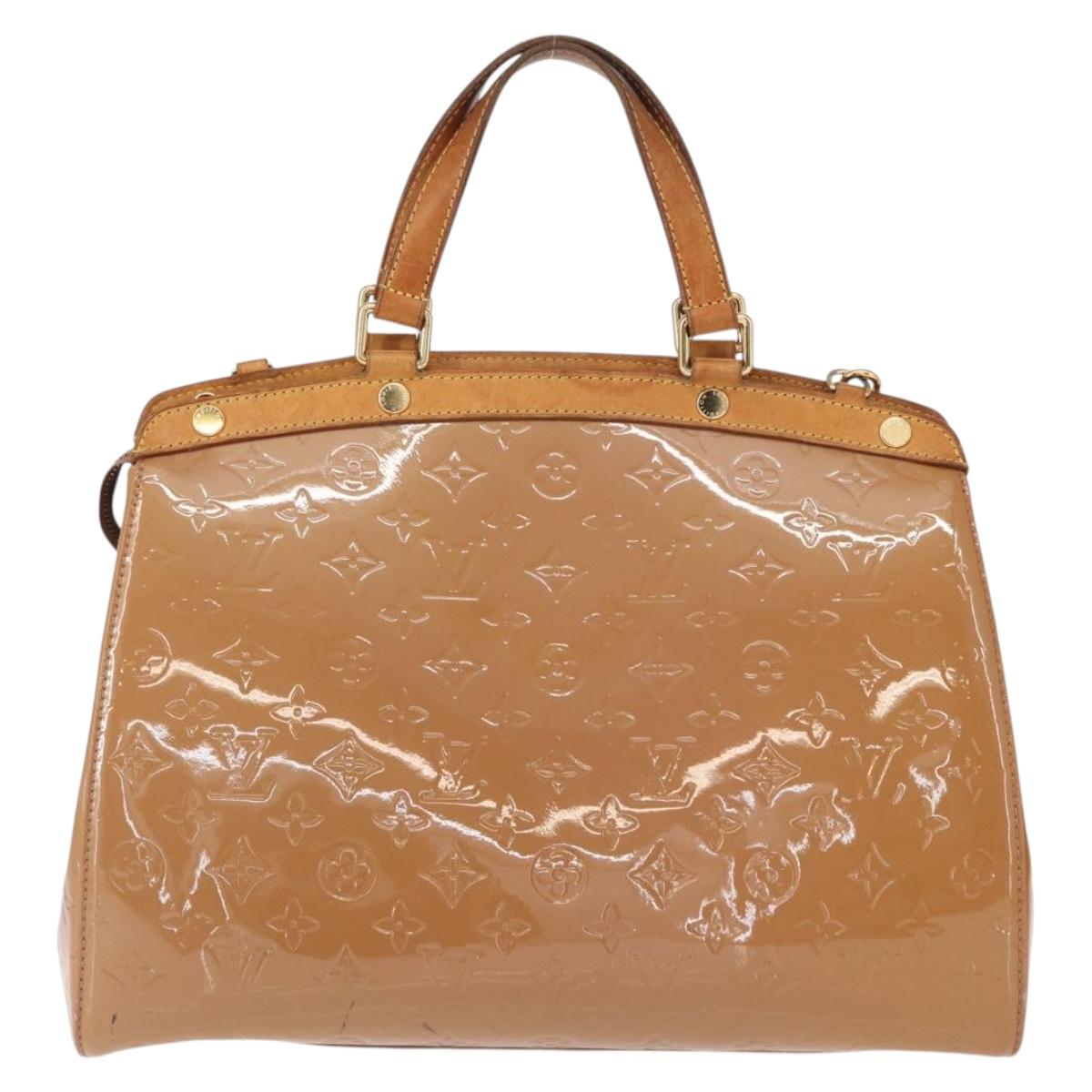LOUIS VUITTON Monogram Vernis Blair GM Bag 2way Rose Velur M91797 LV Auth 154294