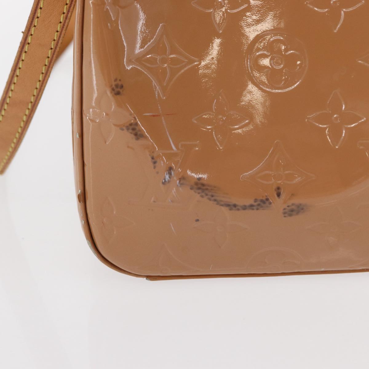 LOUIS VUITTON Monogram Vernis Blair GM Bag 2way Rose Velur M91797 LV Auth 154294