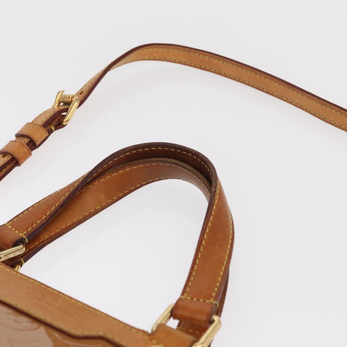 LOUIS VUITTON Monogram Vernis Blair GM Bag 2way Rose Velur M91797 LV Auth 154294