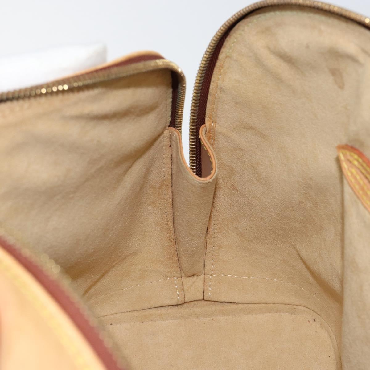 LOUIS VUITTON Nomad leather Alma Hand Bag Beige M85000 LV Auth 154295