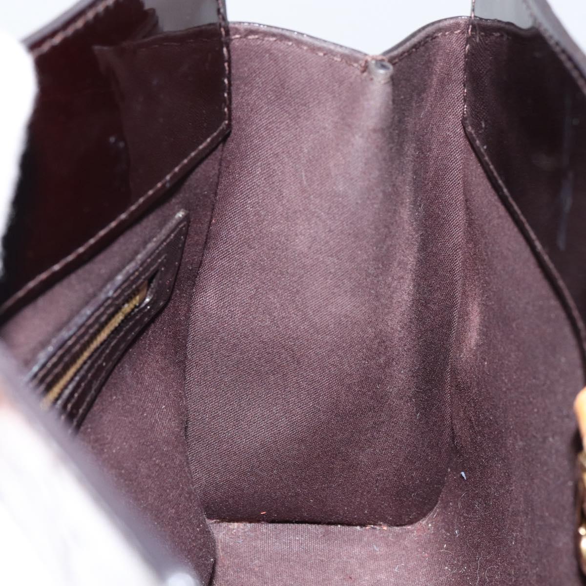 LOUIS VUITTON Monogram Vernis Catalina BB Bag Amarante M90017 LV Auth 154296