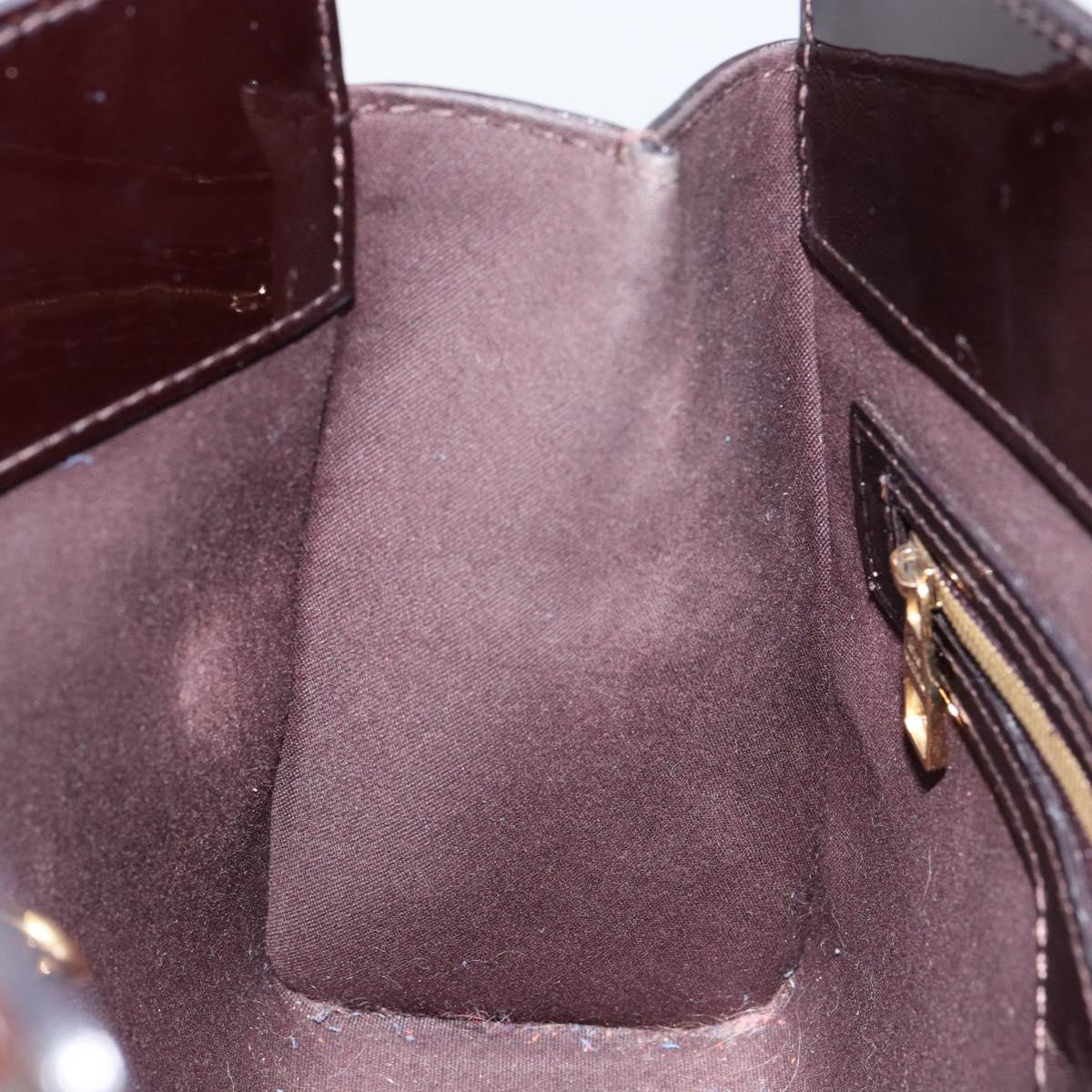 LOUIS VUITTON Monogram Vernis Catalina BB Bag Amarante M90017 LV Auth 154296