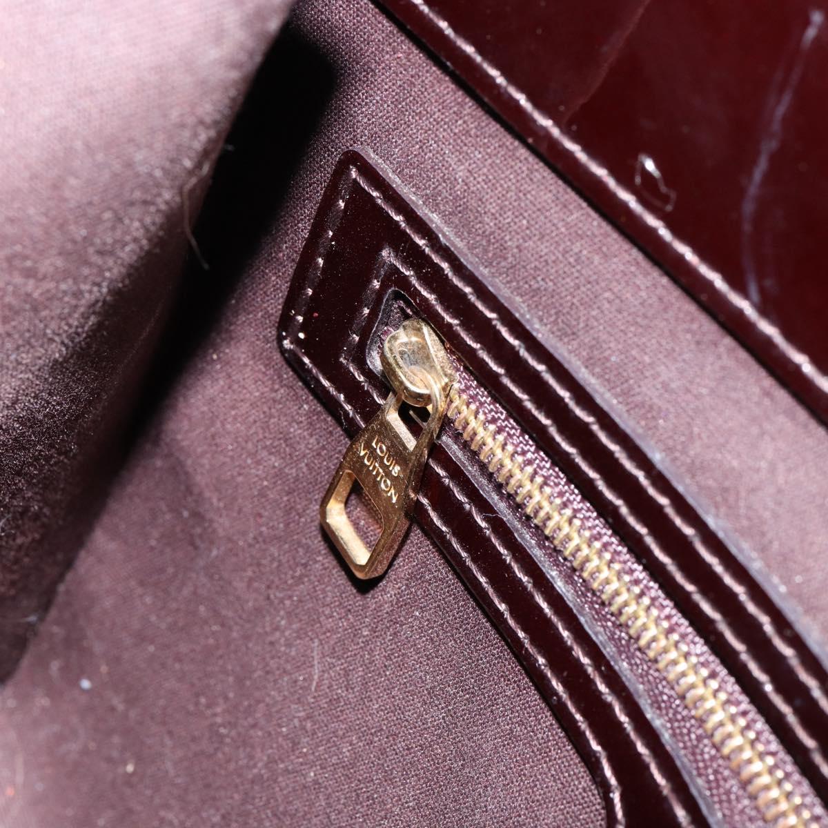 LOUIS VUITTON Monogram Vernis Catalina BB Bag Amarante M90017 LV Auth 154296