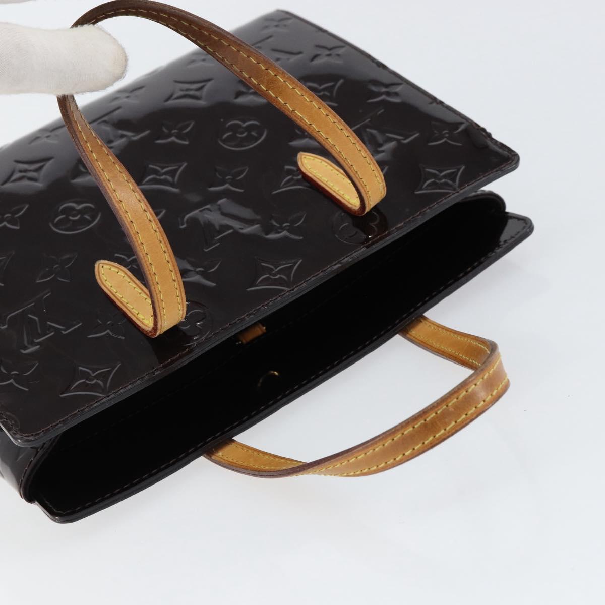 LOUIS VUITTON Monogram Vernis Catalina BB Bag Amarante M90017 LV Auth 154296