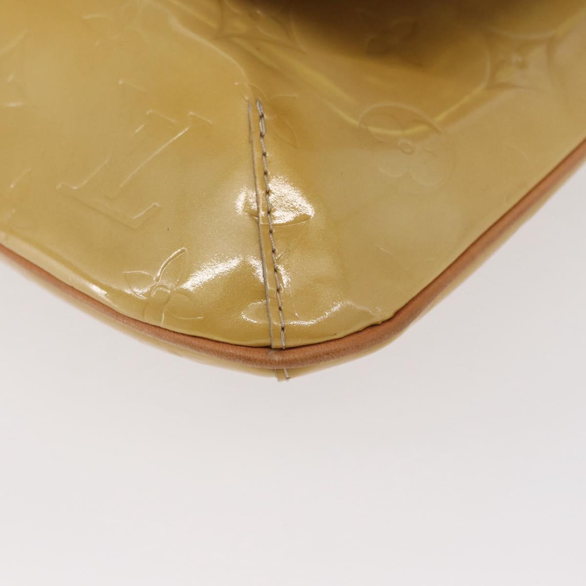 LOUIS VUITTON Monogram Vernis Thompson Street Bag Beige M91301 LV Auth 154298