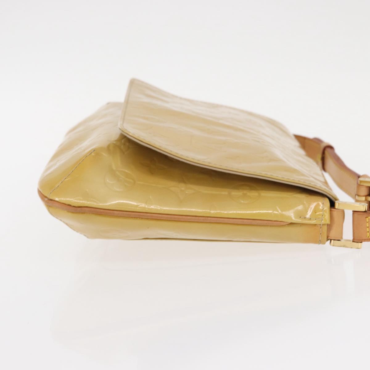 LOUIS VUITTON Monogram Vernis Thompson Street Bag Beige M91301 LV Auth 154298