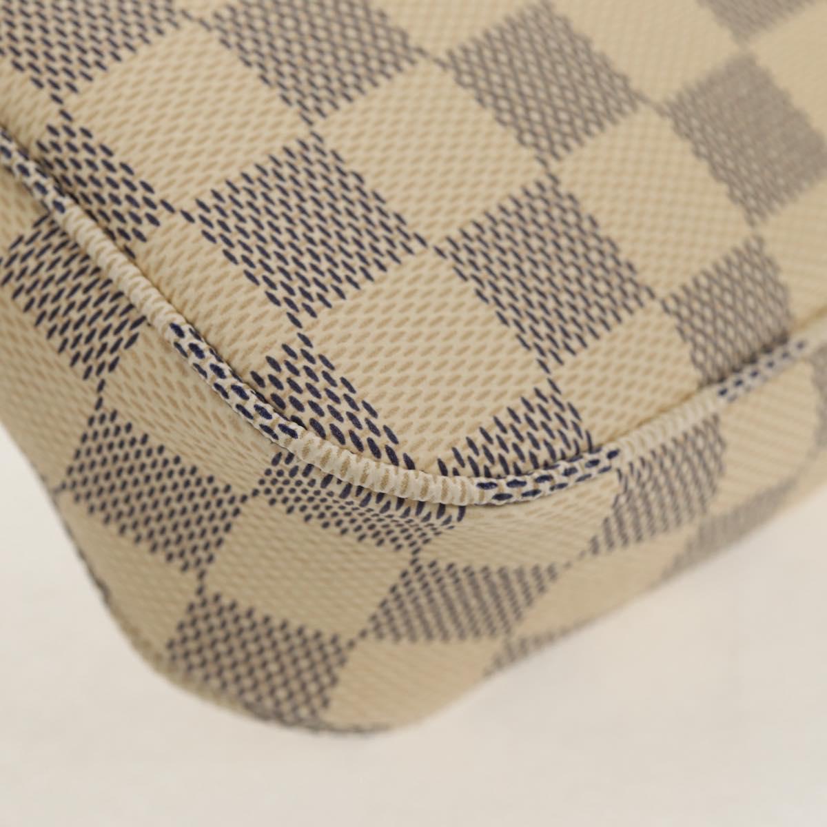 LOUIS VUITTON Damier Azur Pochette Accessoires Pouch N51986 LV Auth 154303M