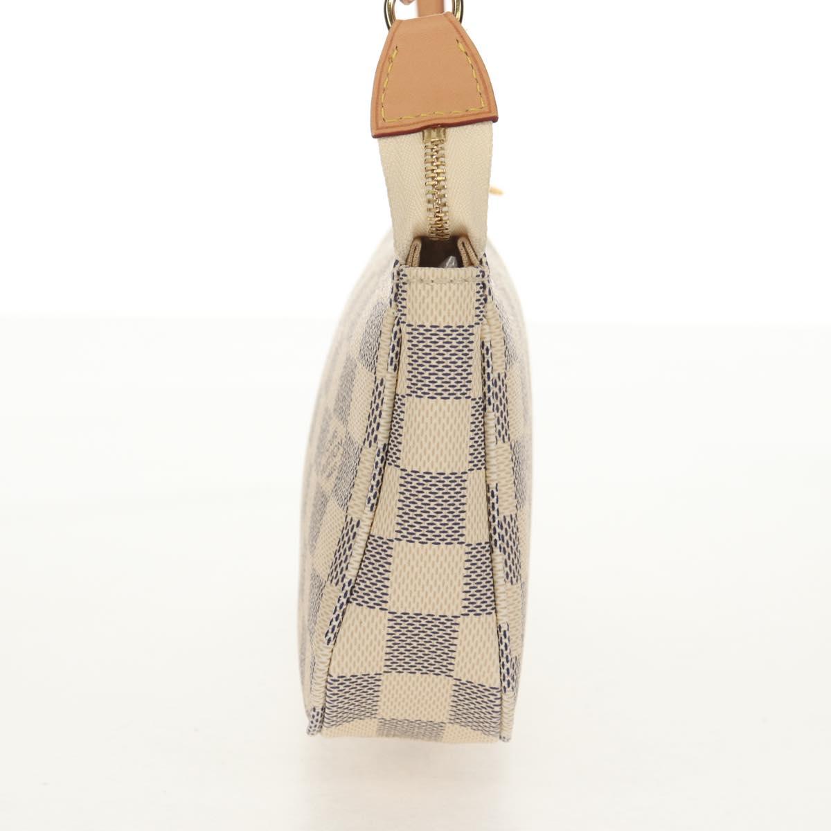 LOUIS VUITTON Damier Azur Pochette Accessoires Pouch N51986 LV Auth 154303M