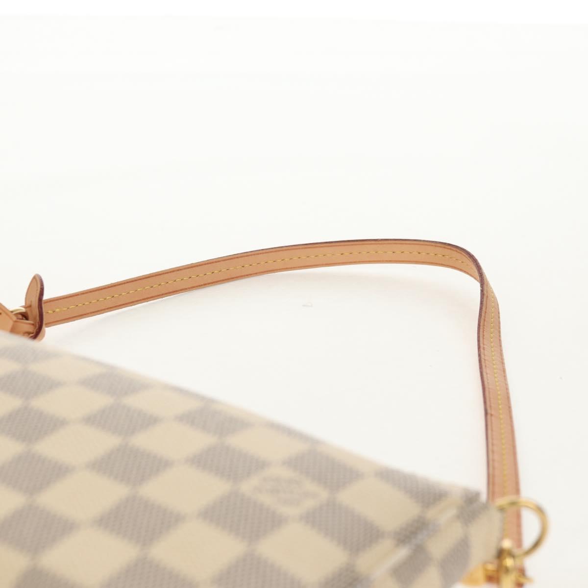 LOUIS VUITTON Damier Azur Pochette Accessoires Pouch N51986 LV Auth 154303M