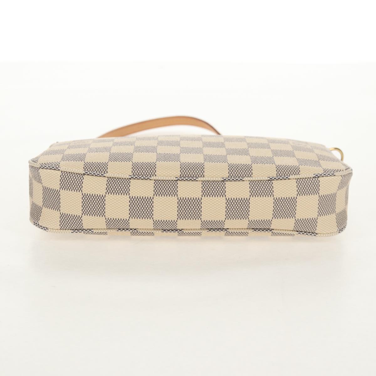 LOUIS VUITTON Damier Azur Pochette Accessoires Pouch N51986 LV Auth 154303M