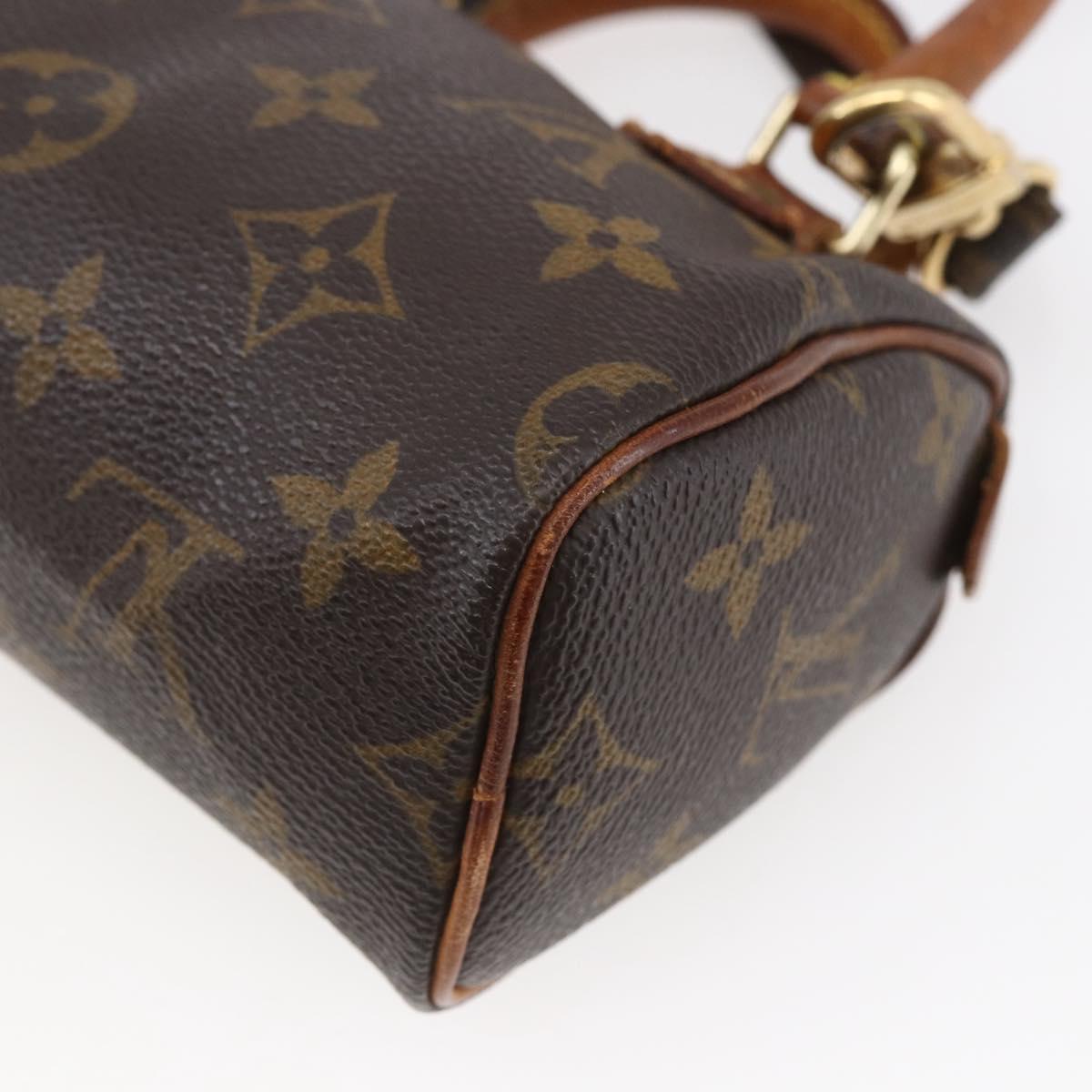 LOUIS VUITTON Monogram Mini Speedy Hand Bag M41534 LV Auth 154316
