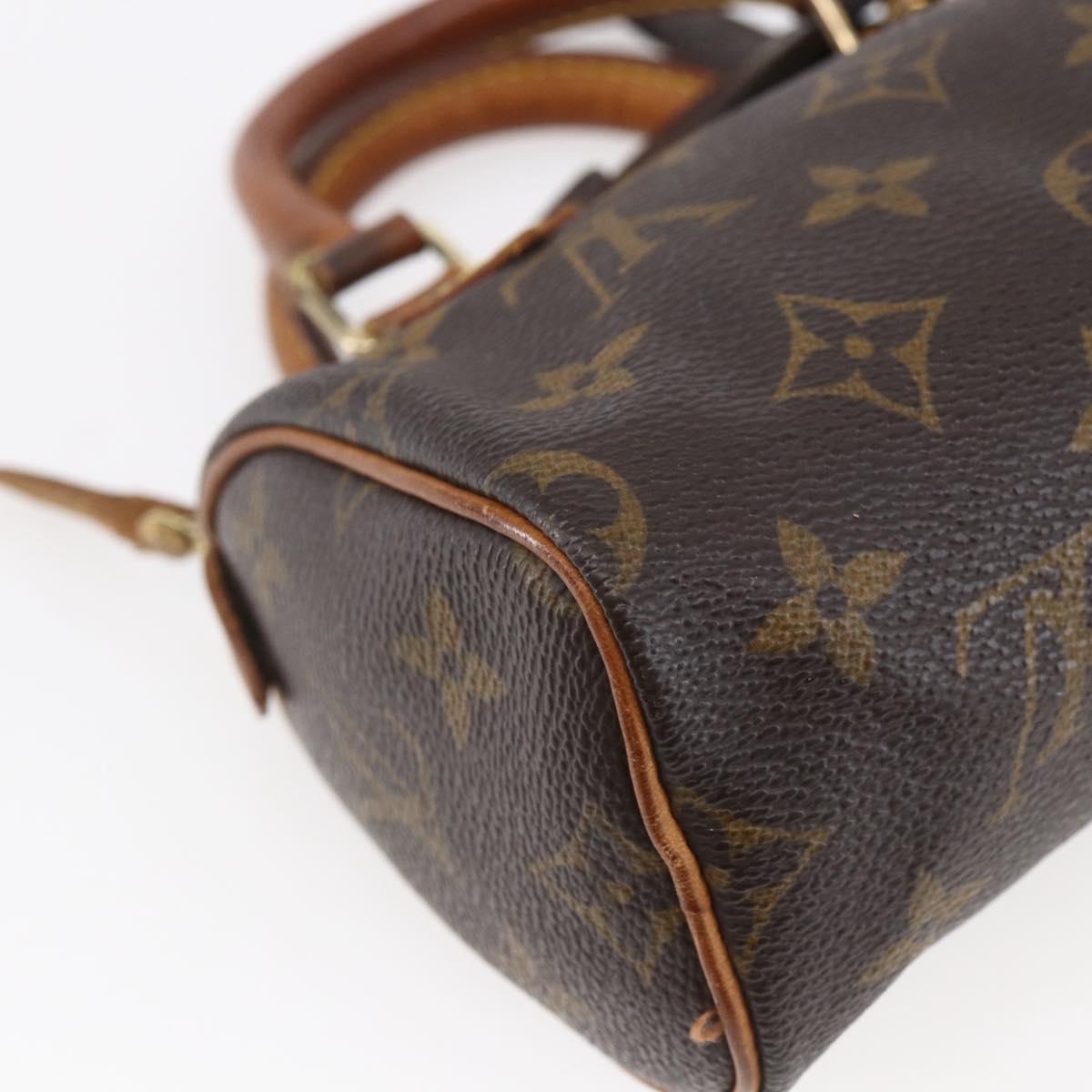 LOUIS VUITTON Monogram Mini Speedy Hand Bag M41534 LV Auth 154316