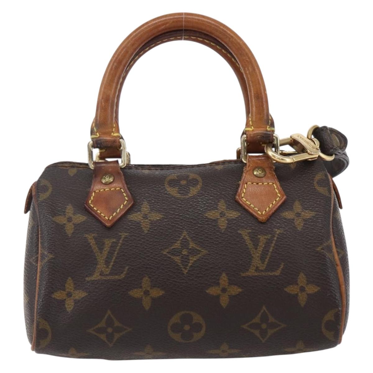LOUIS VUITTON Monogram Mini Speedy Hand Bag M41534 LV Auth 154316
