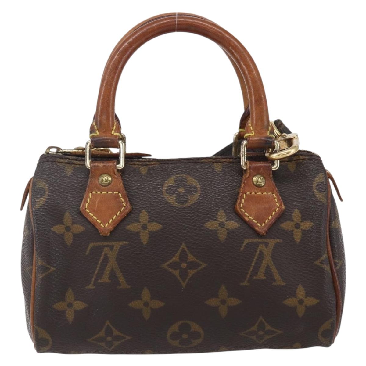 LOUIS VUITTON Monogram Mini Speedy Hand Bag M41534 LV Auth 154316