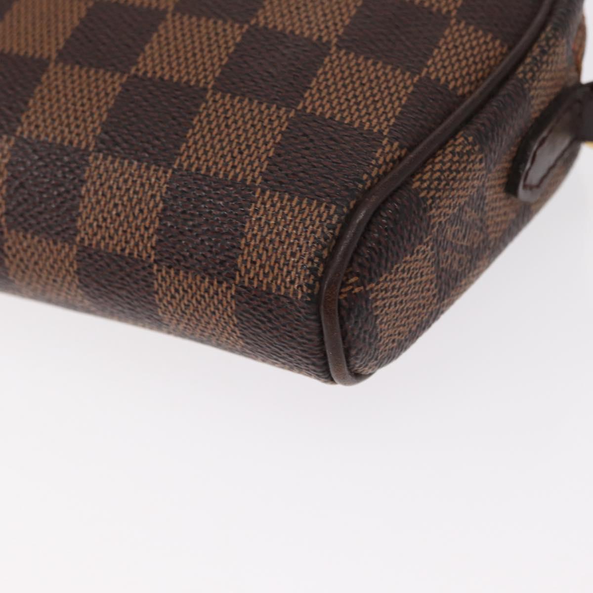 LOUIS VUITTON Damier Ebene Pochette Ipanema Shoulder Bag N51296 LV Auth 154318