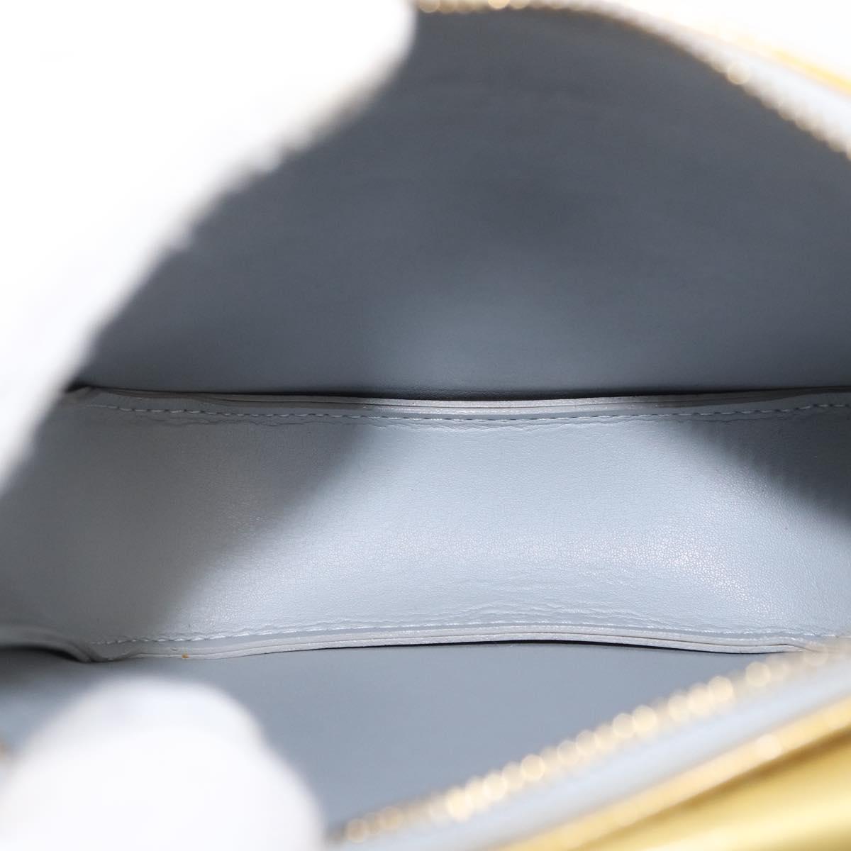 LOUIS VUITTON Monogram Vernis Motto Accessory Pouch Gris M91030 LV Auth 154320